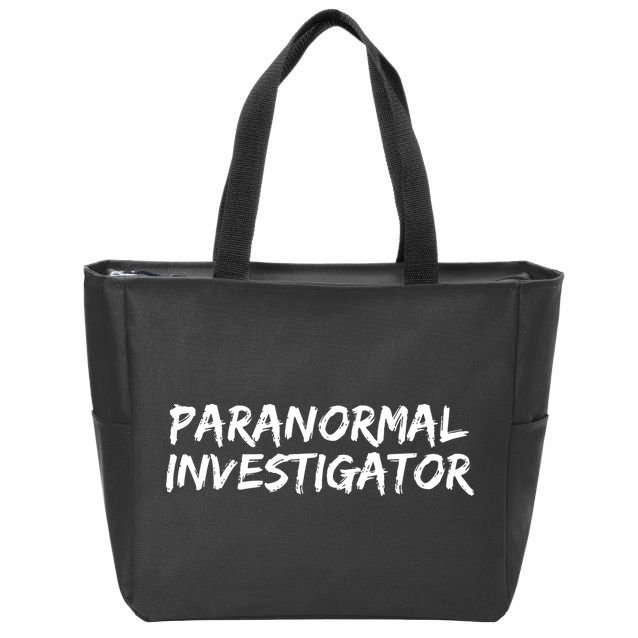 Paranormal Investigator Ghost Hunting Evp Halloween Zip Tote Bag