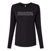 Paranormal Investigator Ghost Hunter Evp Halloween Womens Cotton Relaxed Long Sleeve T-Shirt