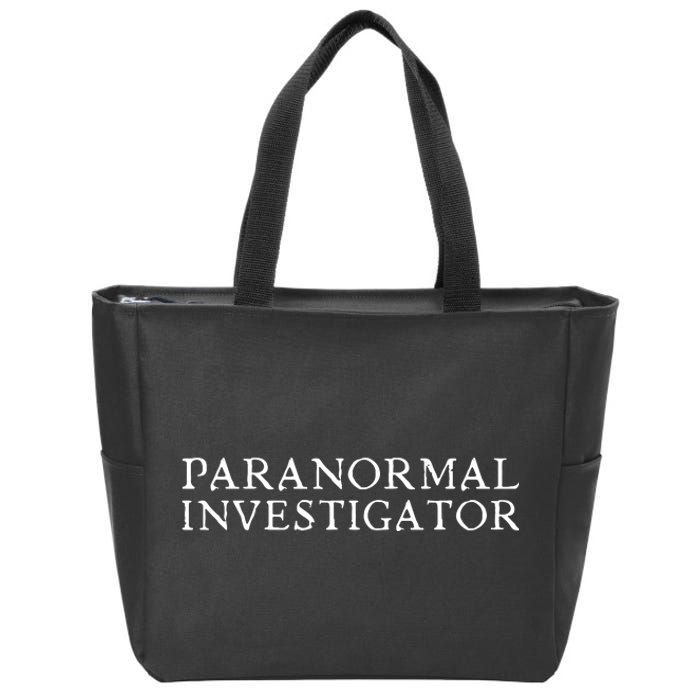 Paranormal Investigator Ghost Hunter Evp Halloween Zip Tote Bag