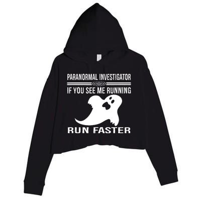 Paranormal Investigator Ghost Hunting Crop Fleece Hoodie