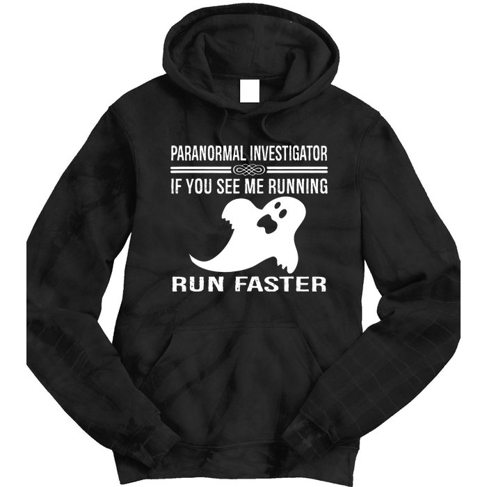 Paranormal Investigator Ghost Hunting Tie Dye Hoodie