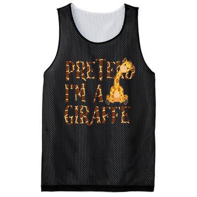 Pretend IM Giraffe Halloween Mesh Reversible Basketball Jersey Tank