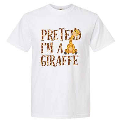 Pretend IM Giraffe Halloween Garment-Dyed Heavyweight T-Shirt