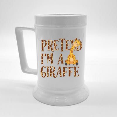 Pretend IM Giraffe Halloween Beer Stein