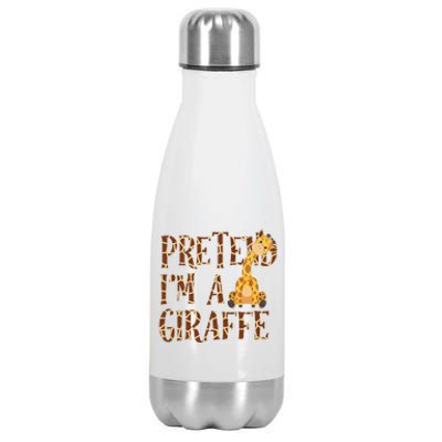 Pretend IM Giraffe Halloween Stainless Steel Insulated Water Bottle