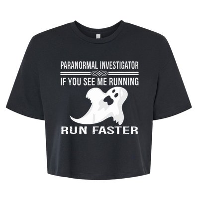 Paranormal Investigator Ghost Hunting Bella+Canvas Jersey Crop Tee