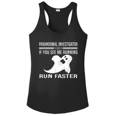 Paranormal Investigator Ghost Hunting Ladies PosiCharge Competitor Racerback Tank