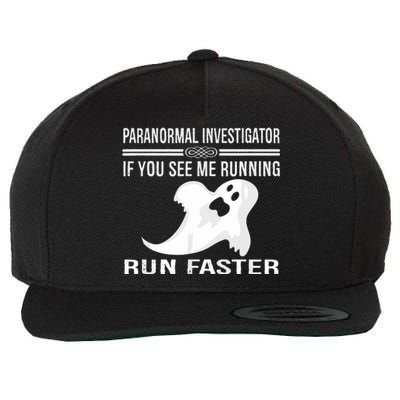 Paranormal Investigator Ghost Hunting Wool Snapback Cap