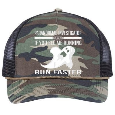 Paranormal Investigator Ghost Hunting Retro Rope Trucker Hat Cap