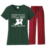 Paranormal Investigator Ghost Hunting Women's Flannel Pajama Set