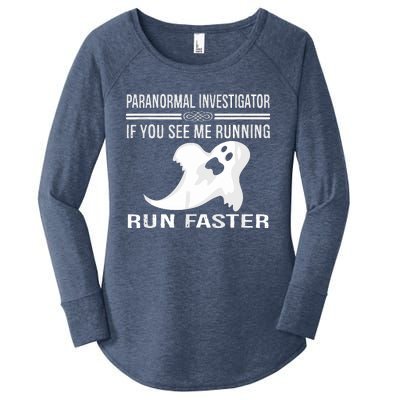 Paranormal Investigator Ghost Hunting Women's Perfect Tri Tunic Long Sleeve Shirt