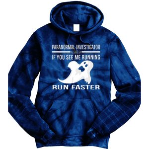 Paranormal Investigator Ghost Hunting Tie Dye Hoodie