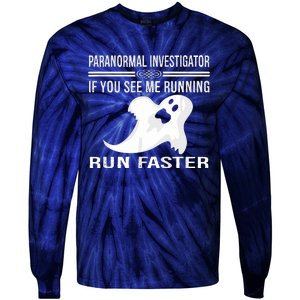 Paranormal Investigator Ghost Hunting Tie-Dye Long Sleeve Shirt