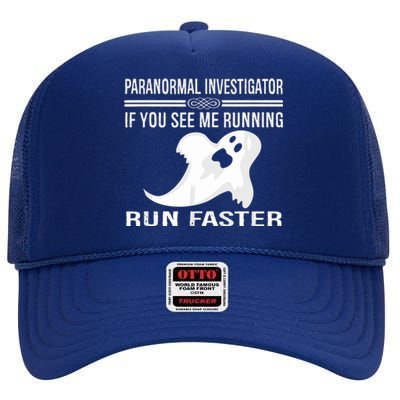 Paranormal Investigator Ghost Hunting High Crown Mesh Back Trucker Hat