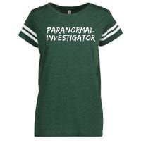 Paranormal Investigator Ghost Hunting EVP Halloween Enza Ladies Jersey Football T-Shirt