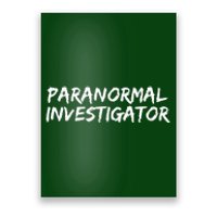 Paranormal Investigator Ghost Hunting EVP Halloween Poster