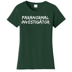 Paranormal Investigator Ghost Hunting EVP Halloween Women's T-Shirt