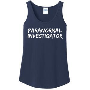 Paranormal Investigator Ghost Hunting EVP Halloween Ladies Essential Tank