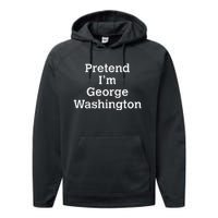 Pretend IM George Washington Costume Halloween History Performance Fleece Hoodie