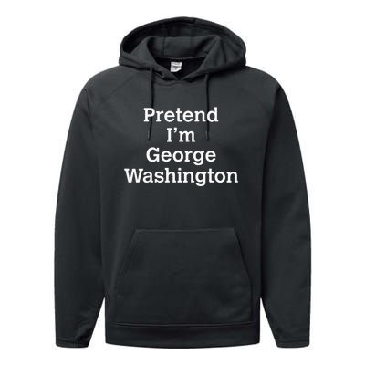 Pretend IM George Washington Costume Halloween History Performance Fleece Hoodie