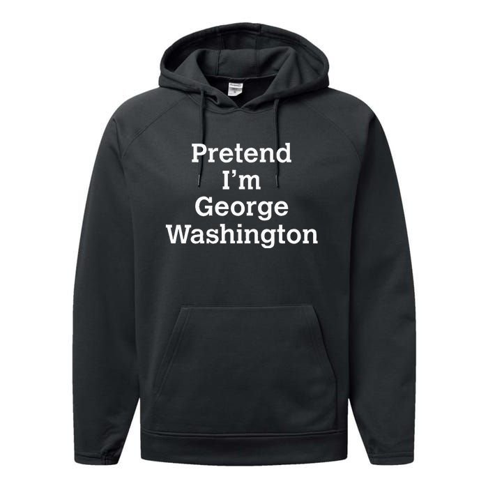 Pretend IM George Washington Costume Halloween History Performance Fleece Hoodie