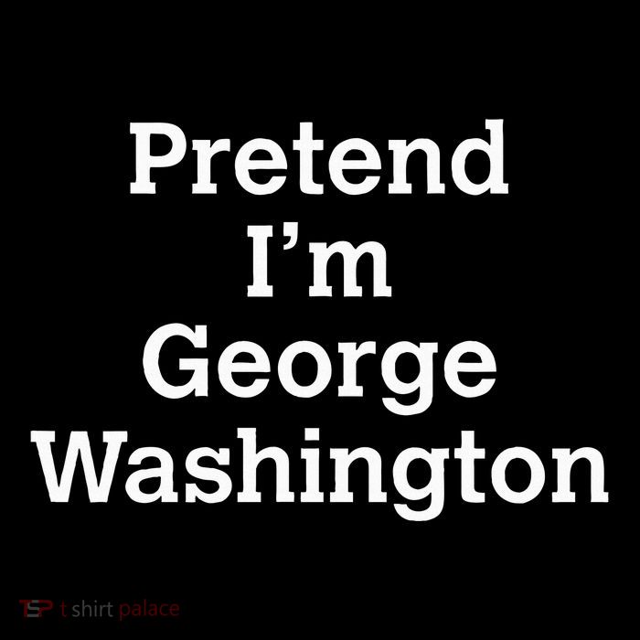 Pretend IM George Washington Costume Halloween History 16 in Basic Backpack