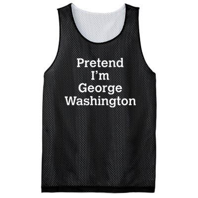 Pretend IM George Washington Costume Halloween History Mesh Reversible Basketball Jersey Tank