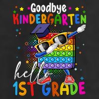 Pop It Goodbye Kindergarten Hello 1St Grade Graduation Great Gift Adult Drive Performance Visor