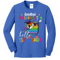 Pop It Goodbye Kindergarten Hello 1St Grade Graduation Great Gift Kids Long Sleeve Shirt