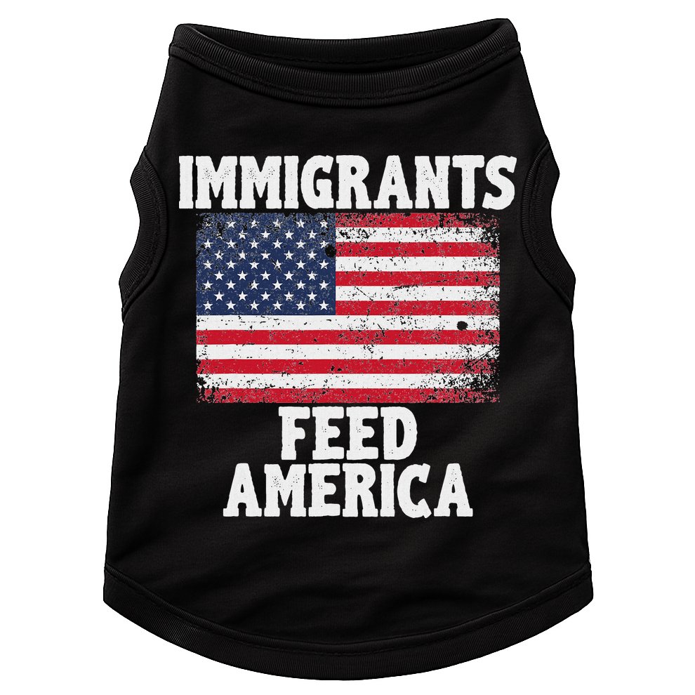 Pro Immigration Gift Immigrants Feed America Doggie Tank