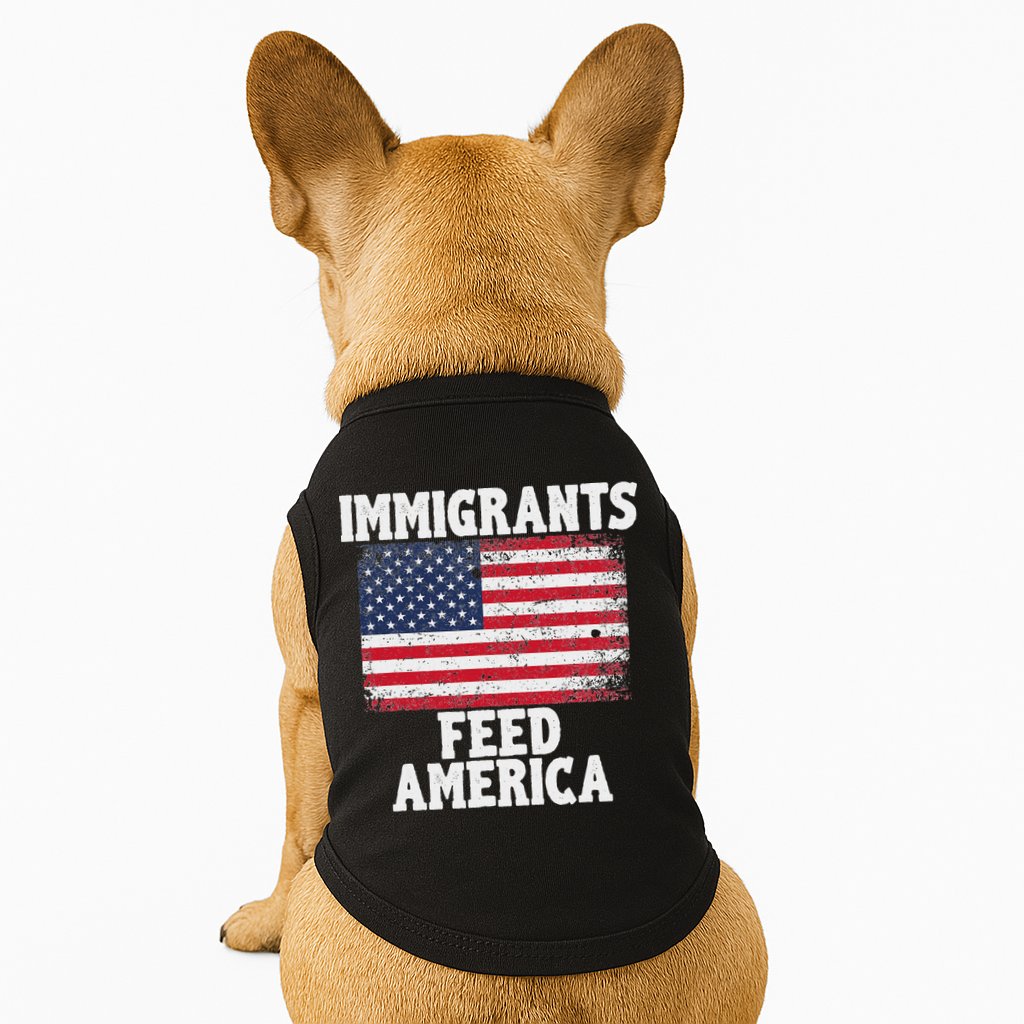 Pro Immigration Gift Immigrants Feed America Doggie Tank