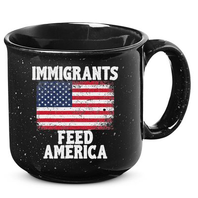 Pro Immigration Gift Immigrants Feed America 15oz Campfire Ceramic Mug
