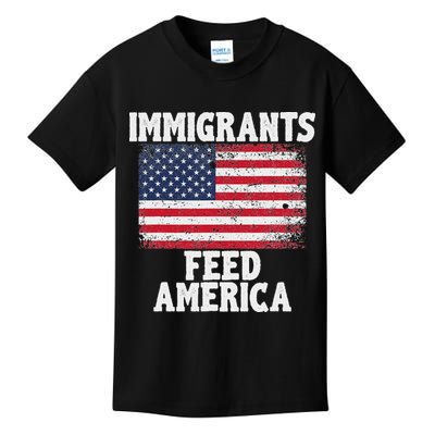 Pro Immigration Gift Immigrants Feed America Kids T-Shirt
