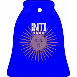 Pregiftcolumbus Inca Gift Inti Sun God Ceramic Bell Ornament