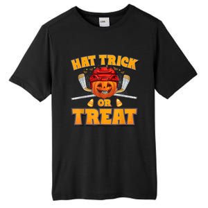 Pumpkin Ice Hockey Player Halloween Costume Tall Fusion ChromaSoft Performance T-Shirt