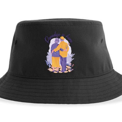 Paradise Is Here Alder Couple Sustainable Bucket Hat