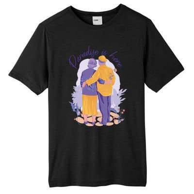 Paradise Is Here Alder Couple Tall Fusion ChromaSoft Performance T-Shirt