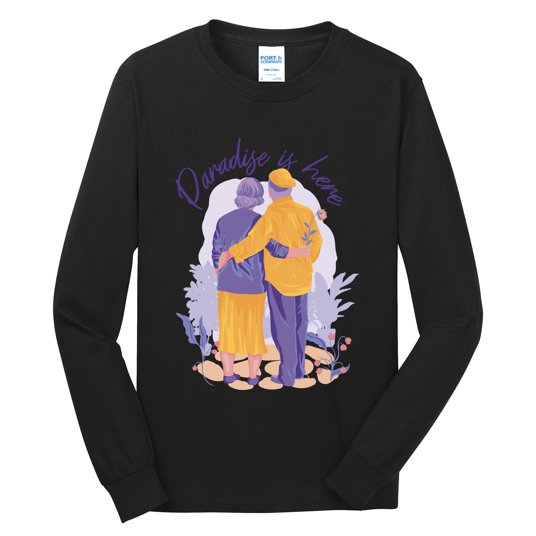 Paradise Is Here Alder Couple Tall Long Sleeve T-Shirt