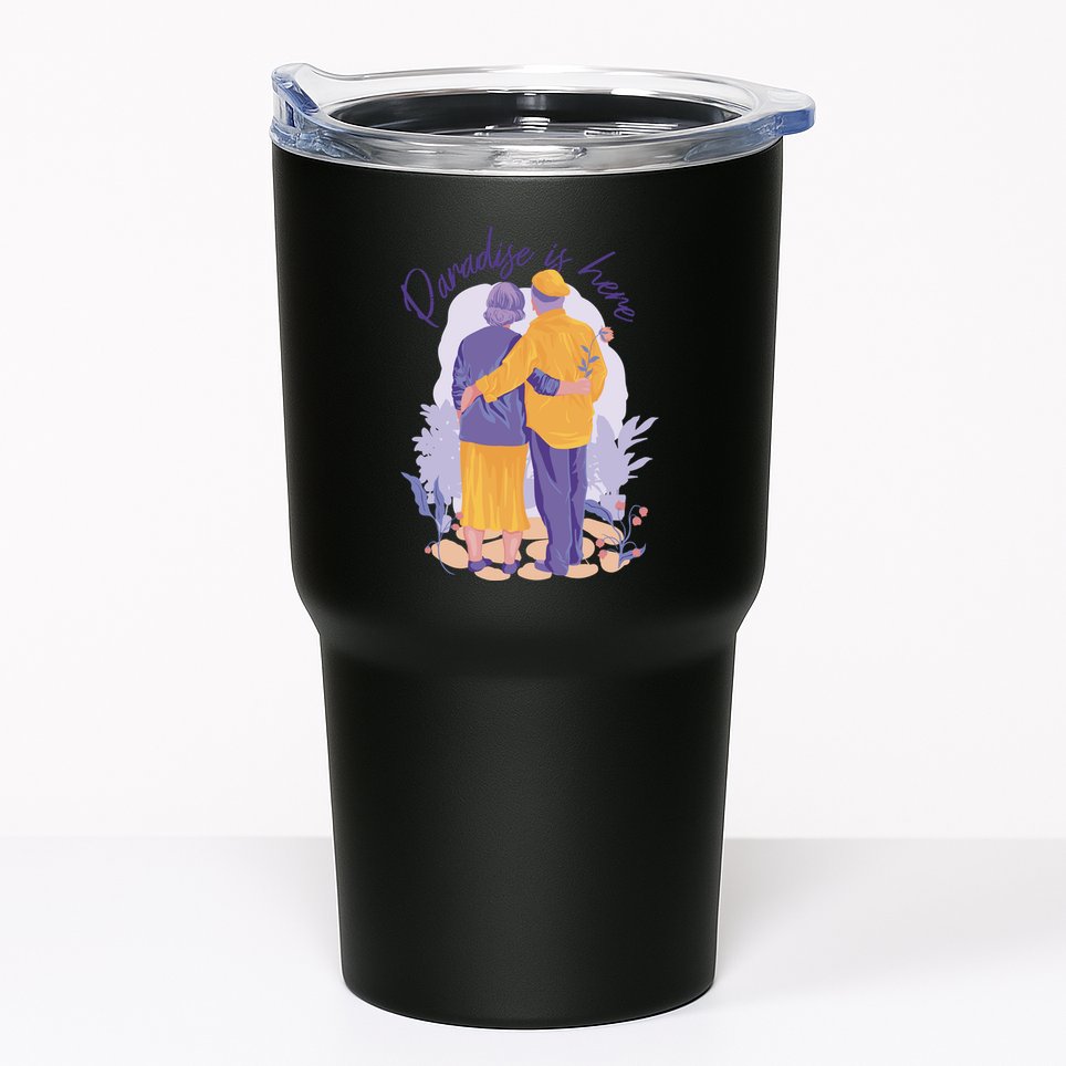 Paradise Is Here Alder Couple Tumbler