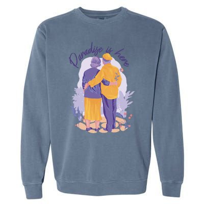 Paradise Is Here Alder Couple Garment-Dyed Sweatshirt