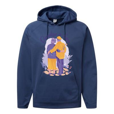 Paradise Is Here Alder Couple Performance Fleece Hoodie