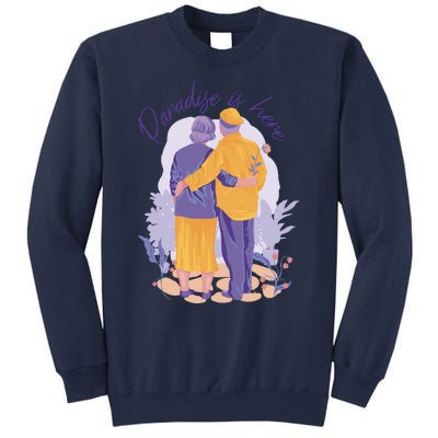 Paradise Is Here Alder Couple Sweatshirt