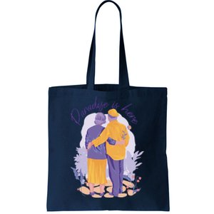 Paradise Is Here Alder Couple Tote Bag