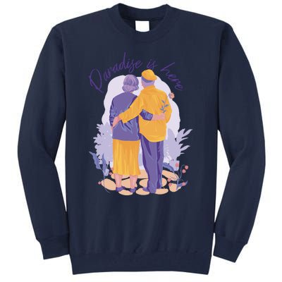 Paradise Is Here Alder Couple Tall Sweatshirt