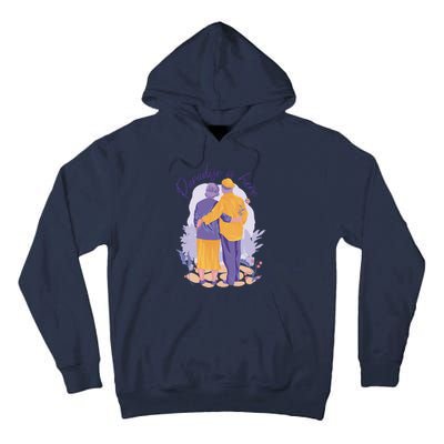 Paradise Is Here Alder Couple Tall Hoodie