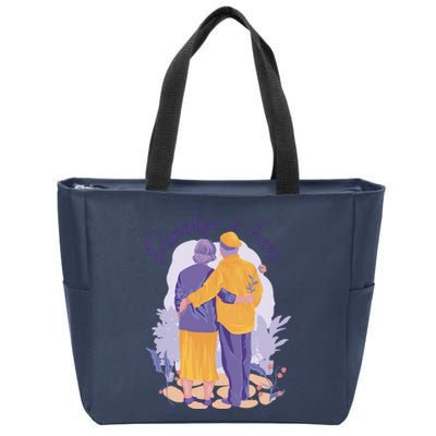 Paradise Is Here Alder Couple Zip Tote Bag