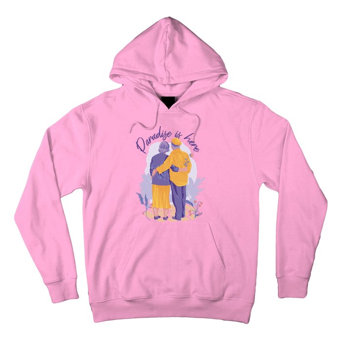 Paradise Is Here Alder Couple Hoodie