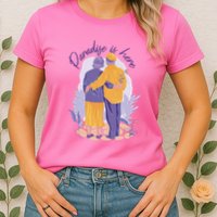 Paradise Is Here Alder Couple Womens T-Shirt