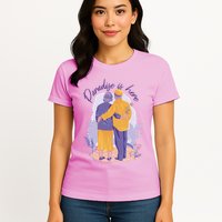 Paradise Is Here Alder Couple Womens T-Shirt