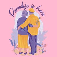 Paradise Is Here Alder Couple Womens T-Shirt
